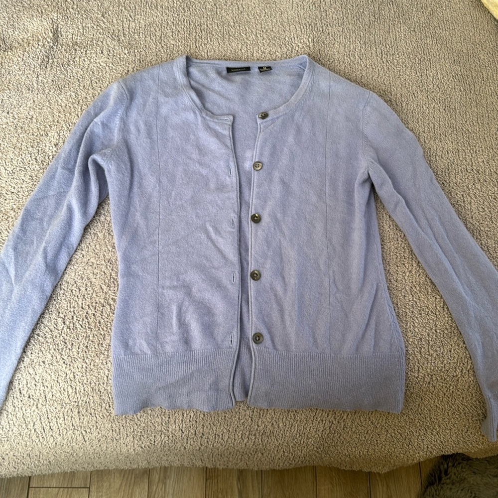 Blue cashmere cardigan
